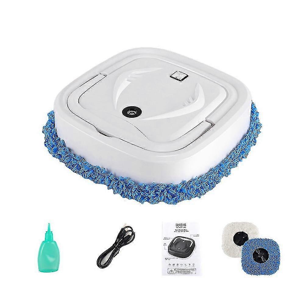 Smart Robot Vacuum Cleaner Rotary Mopper Humidification - White