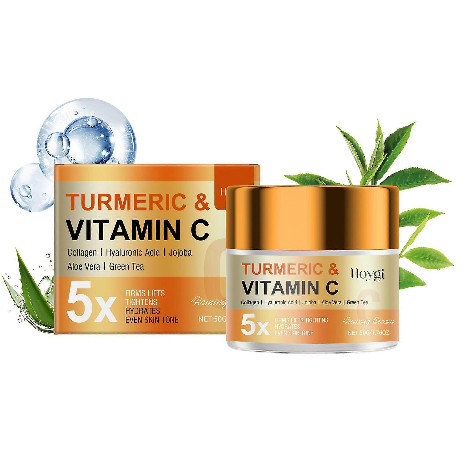 unbrand Turmeric + Vitamin C Face Glow Booster Moisturizer & Skin Repairing Cream with Hyaluronic Ac