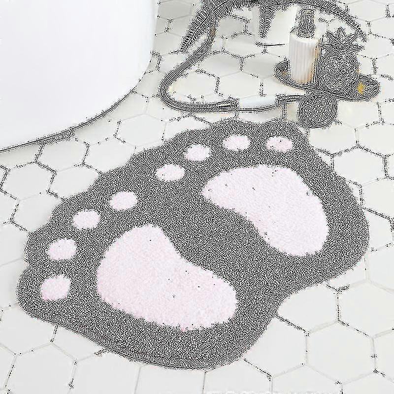Footprint Soft Bath Mat Non Slip Bathroom Rug Absorbent Microfiber Sha
