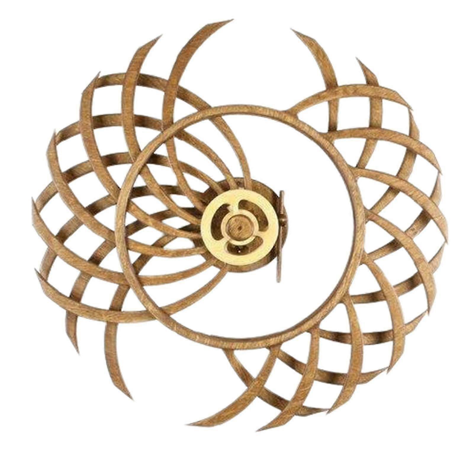 家庭のリビングルームオフィスのための木製のキネティック彫刻パーソナライズ回転壁アート装飾品