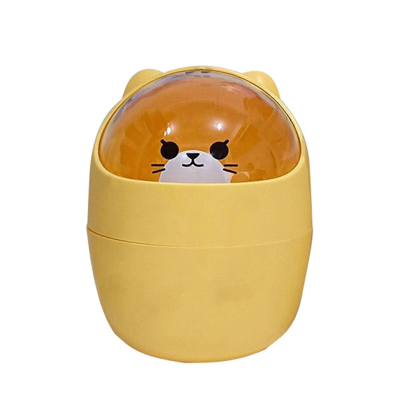 Mini Trash Can Large Capacity Detachable PS Plastic Mini Desktop Trash Bin for Bedroom