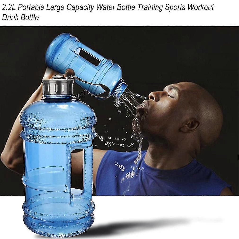 2.2l Portable Size Petg Large Capacity Water Bottle Training
