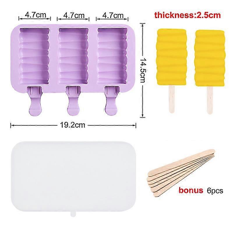 Desene animate Inghetata mucegai silicon Popsicle Matrite reutilizabile Pop Mucegai pentru petrecere de vară