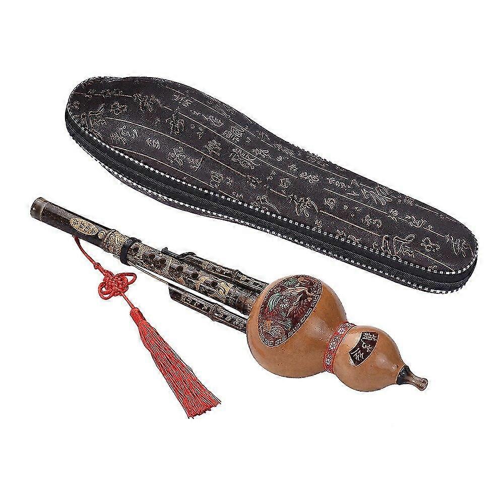 hulusi black bamboo cucurbit flute ethnic musical handmade instrument