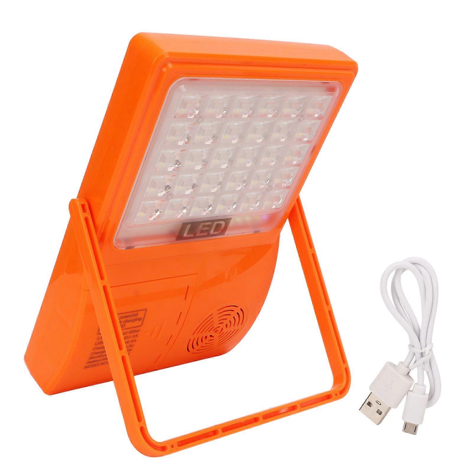 Solar Emergency Light USB Rechargeable Multifunctional Music LED Work Light for Camping