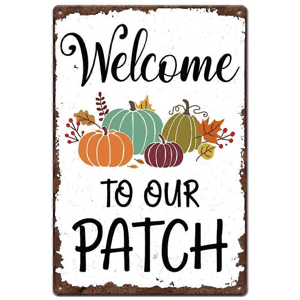 1pcビンテージメタルブリキサイン鉄壁の装飾バーレストランカフェパブ長方形カボチャ300x200x2.2mm