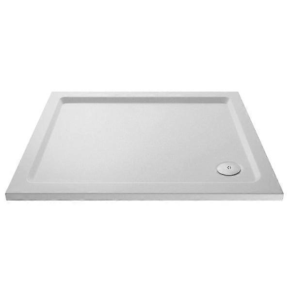 Nuie Slip Resistant Rectangular Shower Tray - White