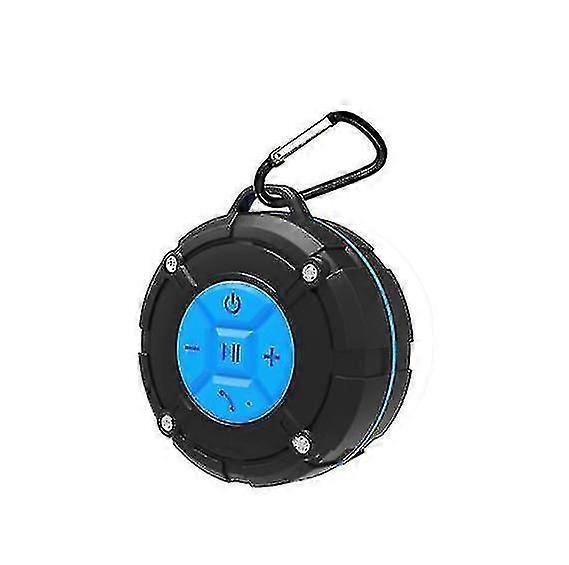 Portable Bluetooth Speaker, Waterproof Ipx7, Bluetooth 5.0 Hd Stereo Speaker With Suction Cup(blue)
