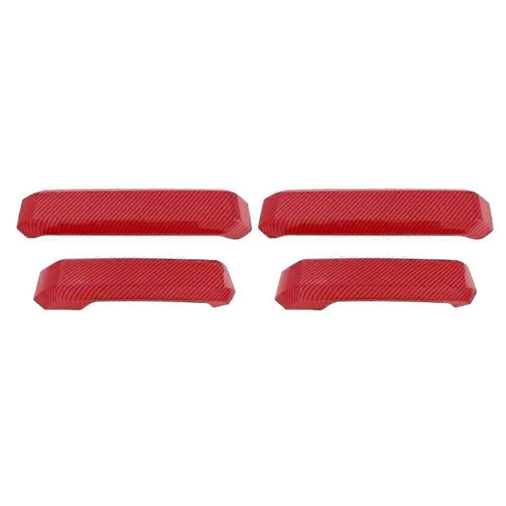 Car Inner Door Grab Handle Door Handle Trim Cover for 2015-2020 Car Interior Accessories Red