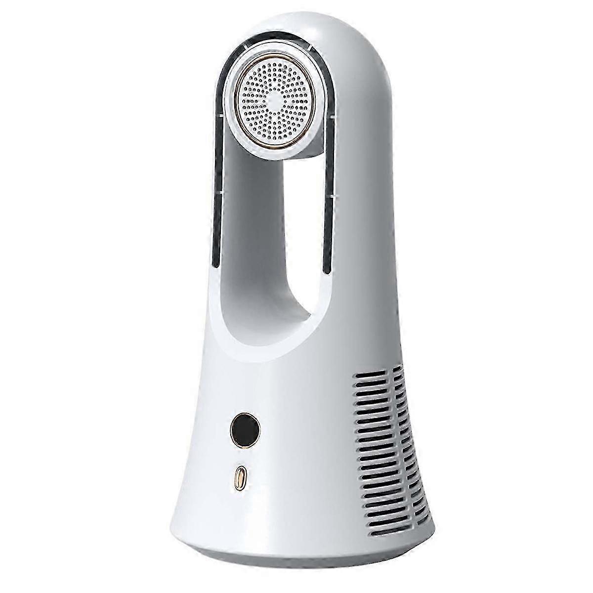 مروحة مكتبية محمولة مقاس 14.2 بوصة مروحة باردة مع حجرة تخزين الروائح مروحة طاولة هادئة للمنزل