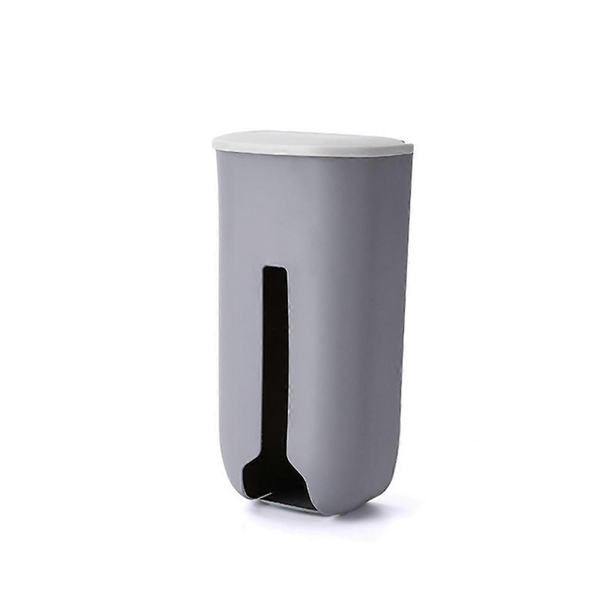 Home Wall-mounted Plastic Garbage Hanging Kitchen Bathroom Rack Bag Storage Box