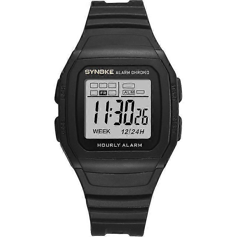 Synoke 9023b Shockproof & Waterproof Electronic Watch Black