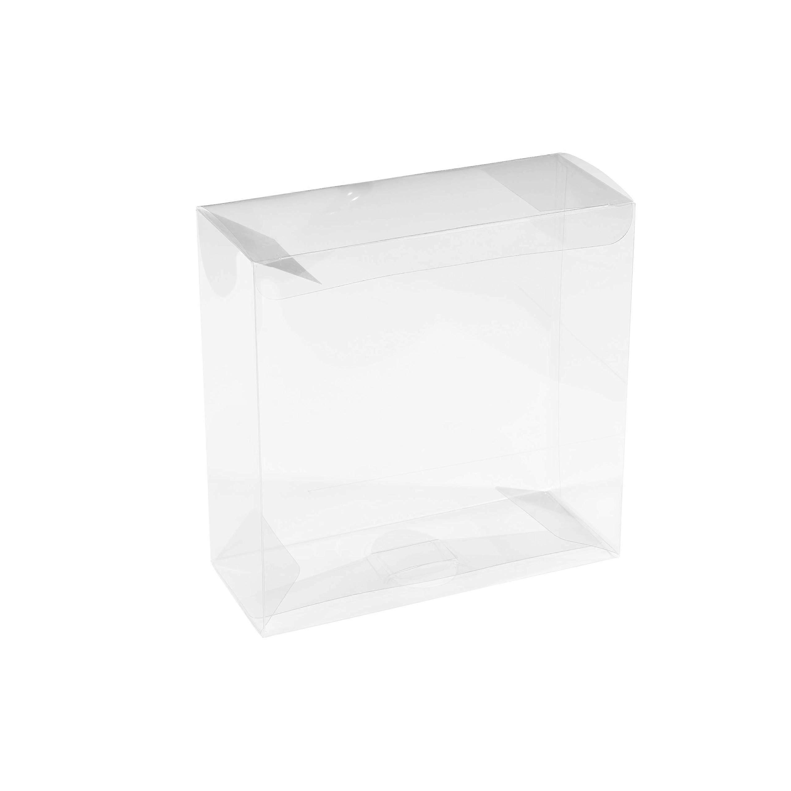 8-Pack Clear PET Storage Boxes 6x6x2.5 Inches for Party Favors and Organizing Small Items