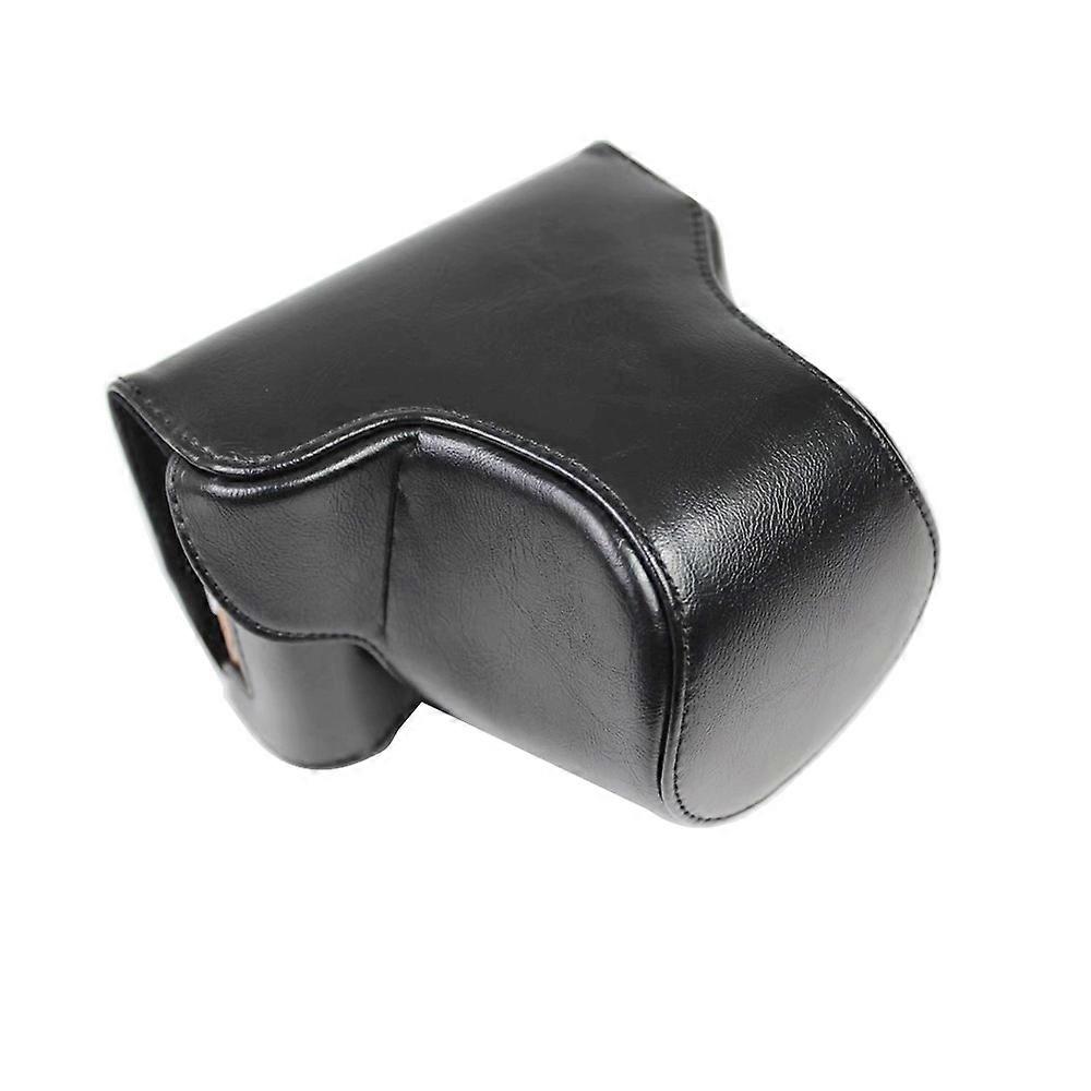 (New) PU Leather Camera Full Body Case Bag with Strap for FUJIFILM X-A7 / X-A20
