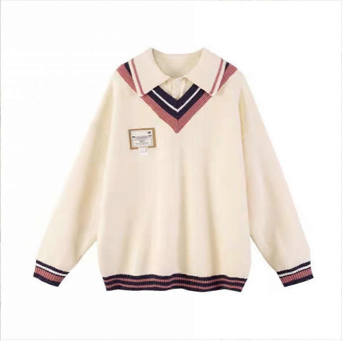 Frauen Langarm V Ausschnitt Gestrickt Polo Pullover Pullover Pullover Pullover Tops