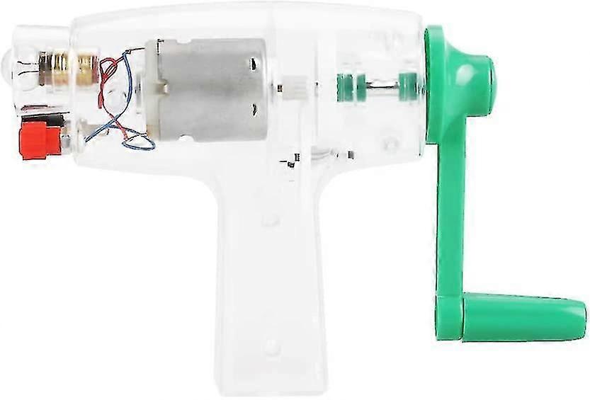 Hand Crank Portable Dynamo Charger, Manual Electricity Dc Generator Light Bulb Kit Science Experiment Kids Toy