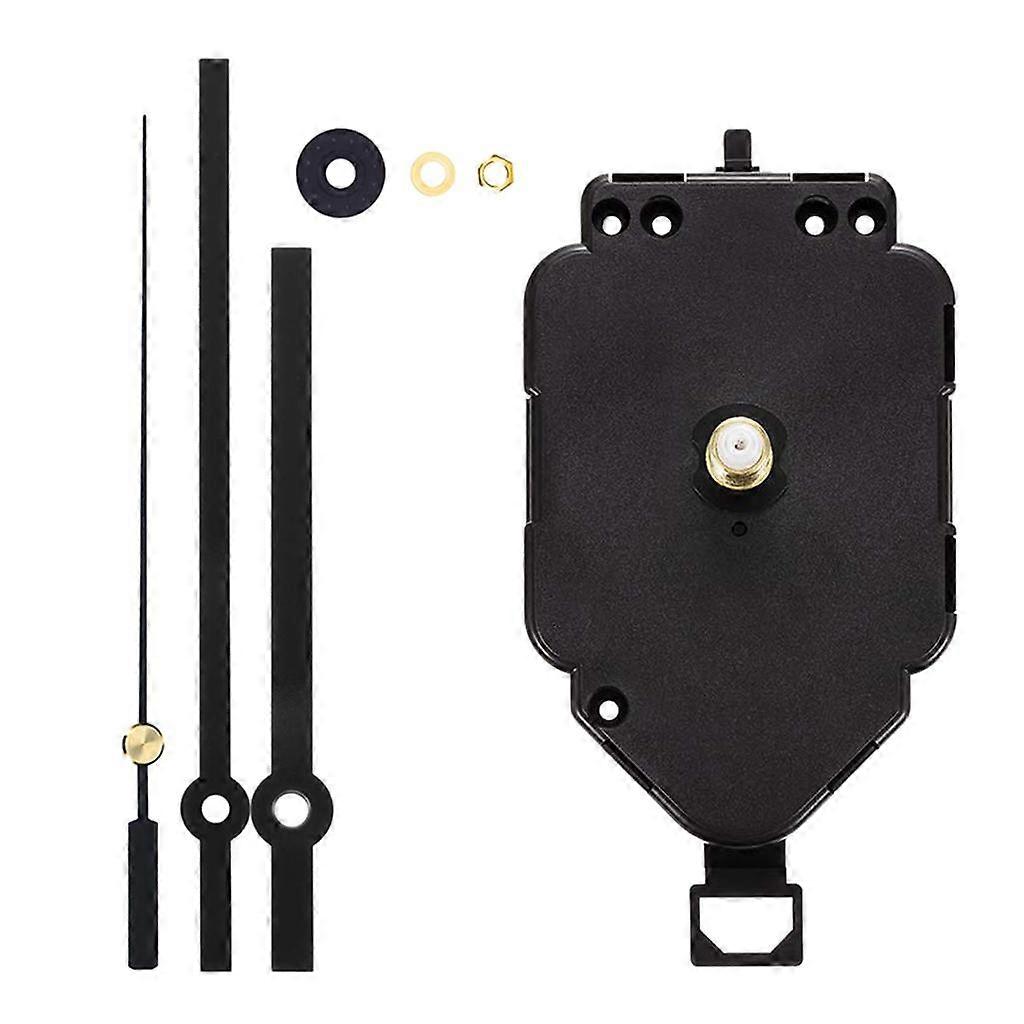 Clock Movement Hands Black Mechanism Watchmaker Repair Replacement Set