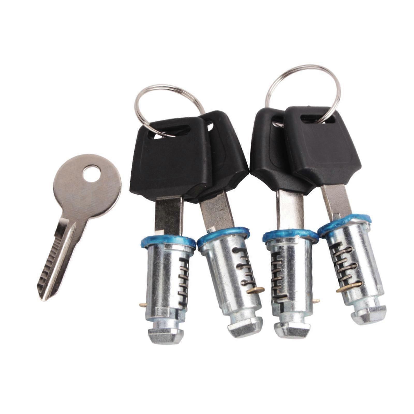 Roof Rack Locks Roof Rack Cross Lock Key Kit Premium Cargo Bar Lock with Key 2 Lock Cores