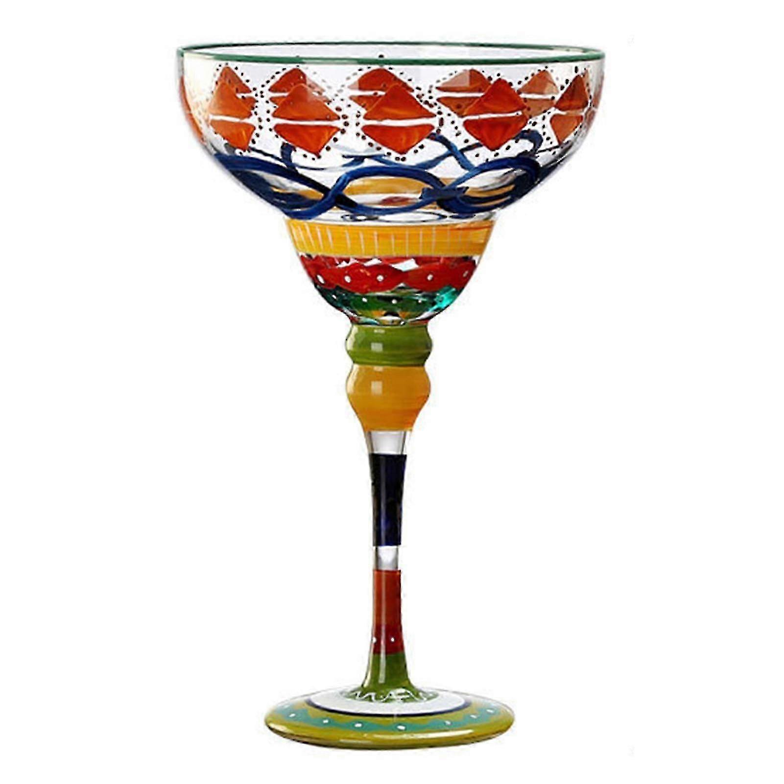 270ml Margarita Sklenice na víno Barevné Tištěné Šampaňské Cup Dárek K Narozeninám Výročí-Yvan