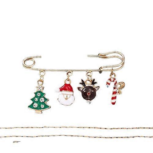 Modă Crăciun Broșă Pin Pentru Femei Bărbați Moș Crăciun Fulg de zăpadă Pad Crăciun Clopot Email Broșă Anul Nou Crăciun Decorațiuni Cadou