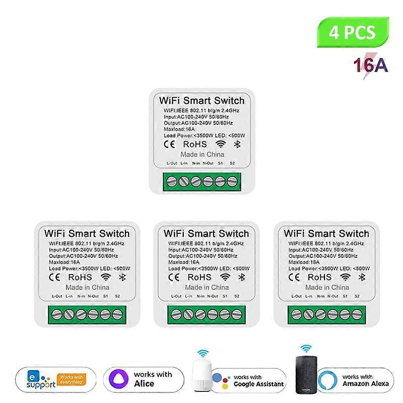 eWeLink Wifi 16A MINI Smart Switch 2-way control Timer Wireless Switch smart Home Automation work with Alexa Google