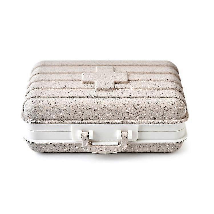 Medicine Tablet Dispenser Manager, Drug Storage Box Storage Manager Container Box Portable, Pill and Tablet Storage Box 2pcsD-