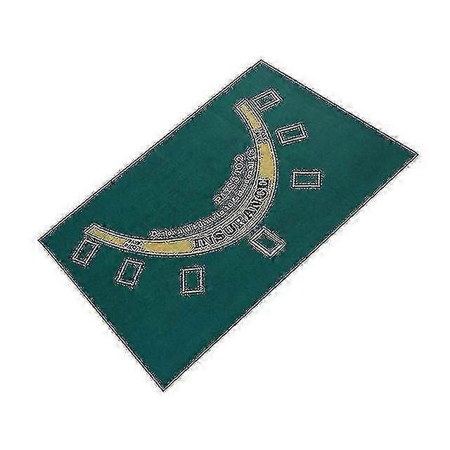 Double-sided Poker Layout Mat Blackjack And Texas Holdem Available Table Mat Craps And Roulette Table Felt Green Fabric Mat