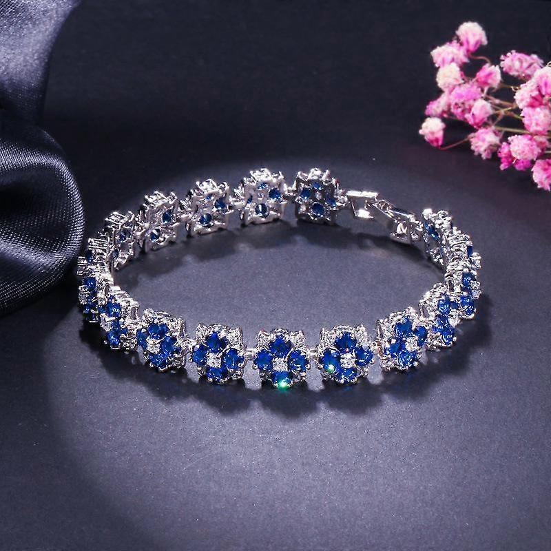 Bracelet, Generous Zircon, Multi-Color Optional.