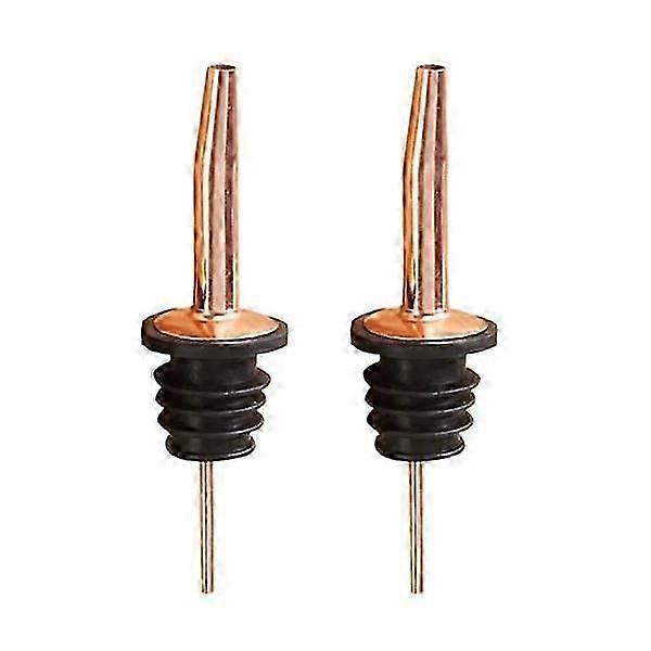 2er-Pack Ausgießer Tropfverschluss Flaschenausgießer Dosierausgießer in Kupfer Roségold