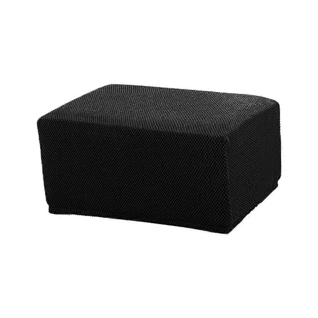 Jacquard Ottoman Slipcover High Elasticity, Soft, Breathable