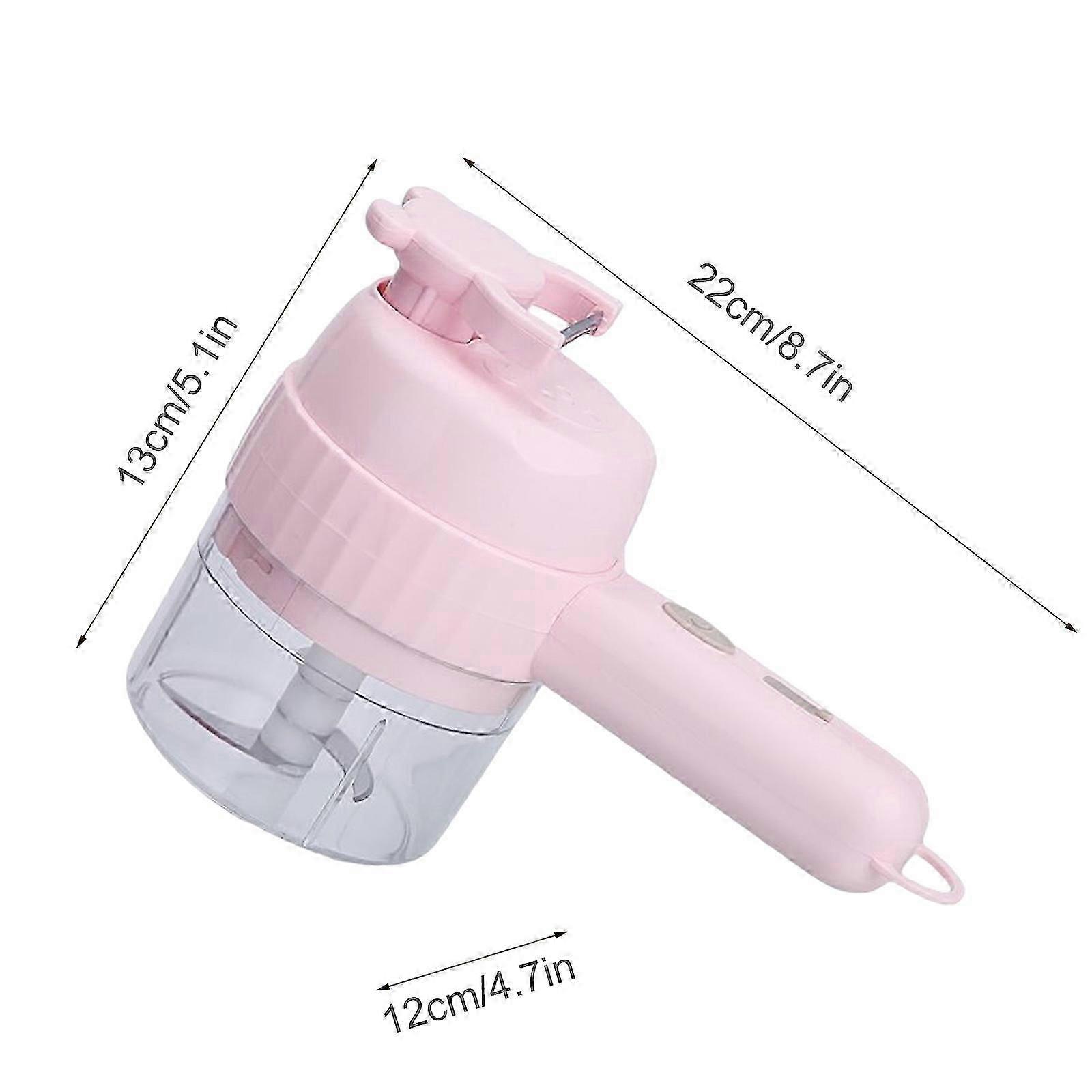 Electric Vegetable Cutter ABS Handheld Hand Tool Mixer Food Slice Wireless Multicolor Kitchen Garlic Beater