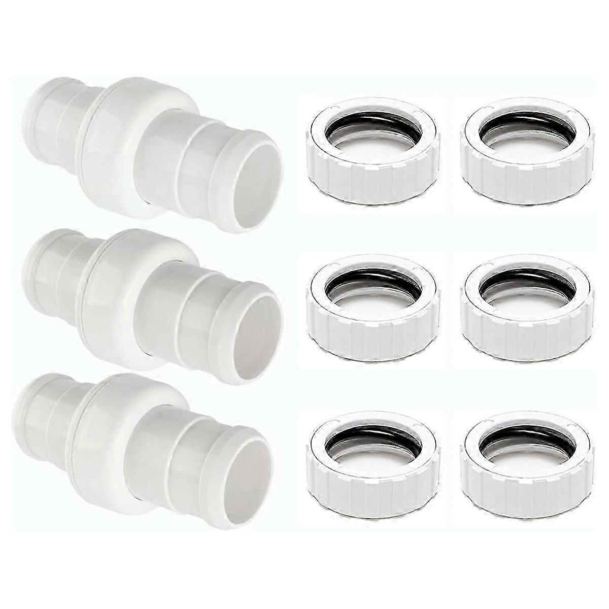 3Pack Pool Cleaner Hose Swivel 9-100-3002 & Hose Nut 9-100-3109 Combo Replacement Kit for 360 Pool Cleaner