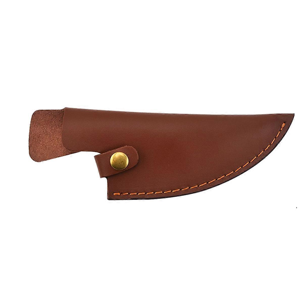 Cowhide Knife Sheath Boning Knife Small Kitchen Knifes PU Sheath with Belt Ring Portable Knife Sheath