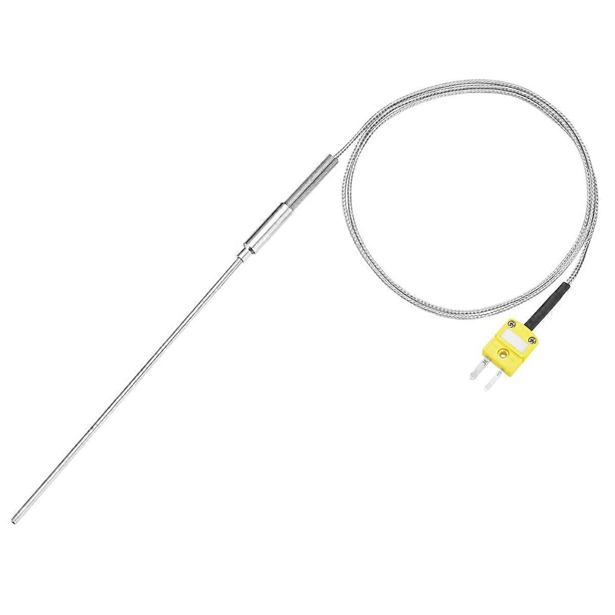 Meter Temperature Sensor Probe -50 to 1100°C,3.3ft Wire 3.2x150mm