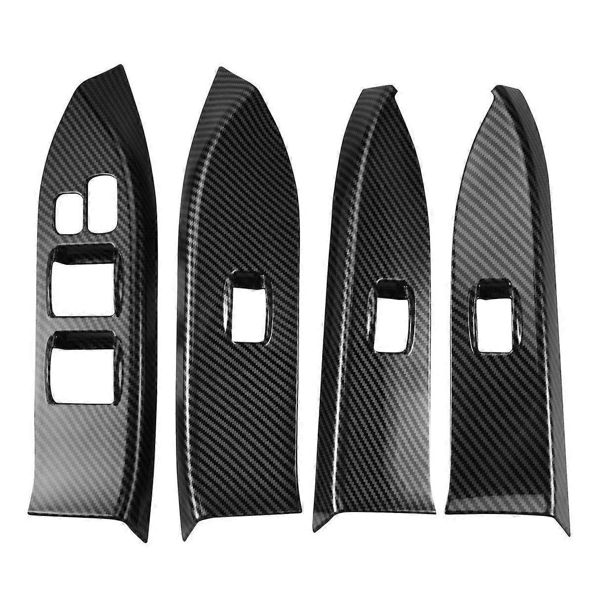 for 2007-2019 Car Inner Window Lift Switch Button Panel Cover Trim Frame Decorative Accessories