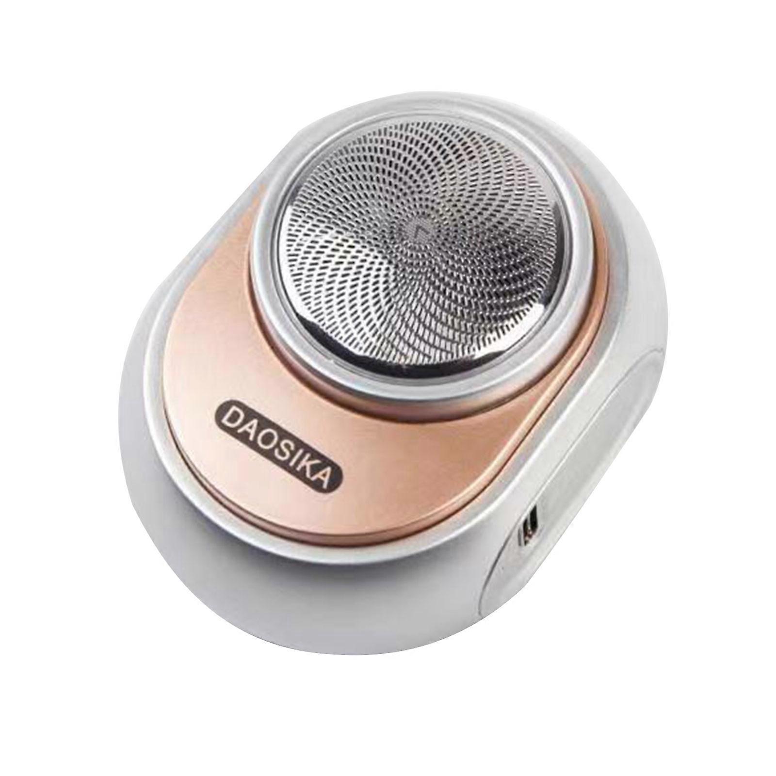 Portable Mini Electric Beard Shaving Machine USB Rechargeable For Men Wet Face Beard Shaver Knife Low Noise Silver