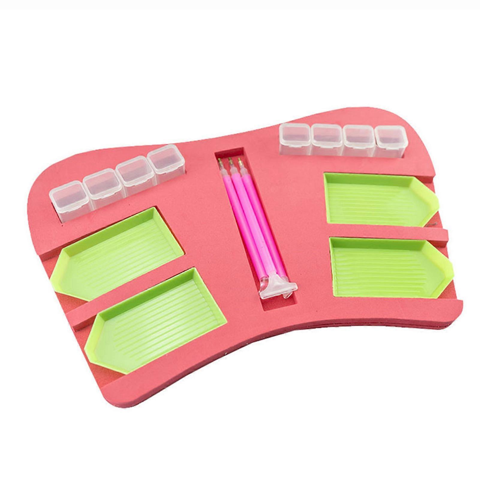 Multi-function Diamond Painting Tray Holder Set with Pens & Boxes