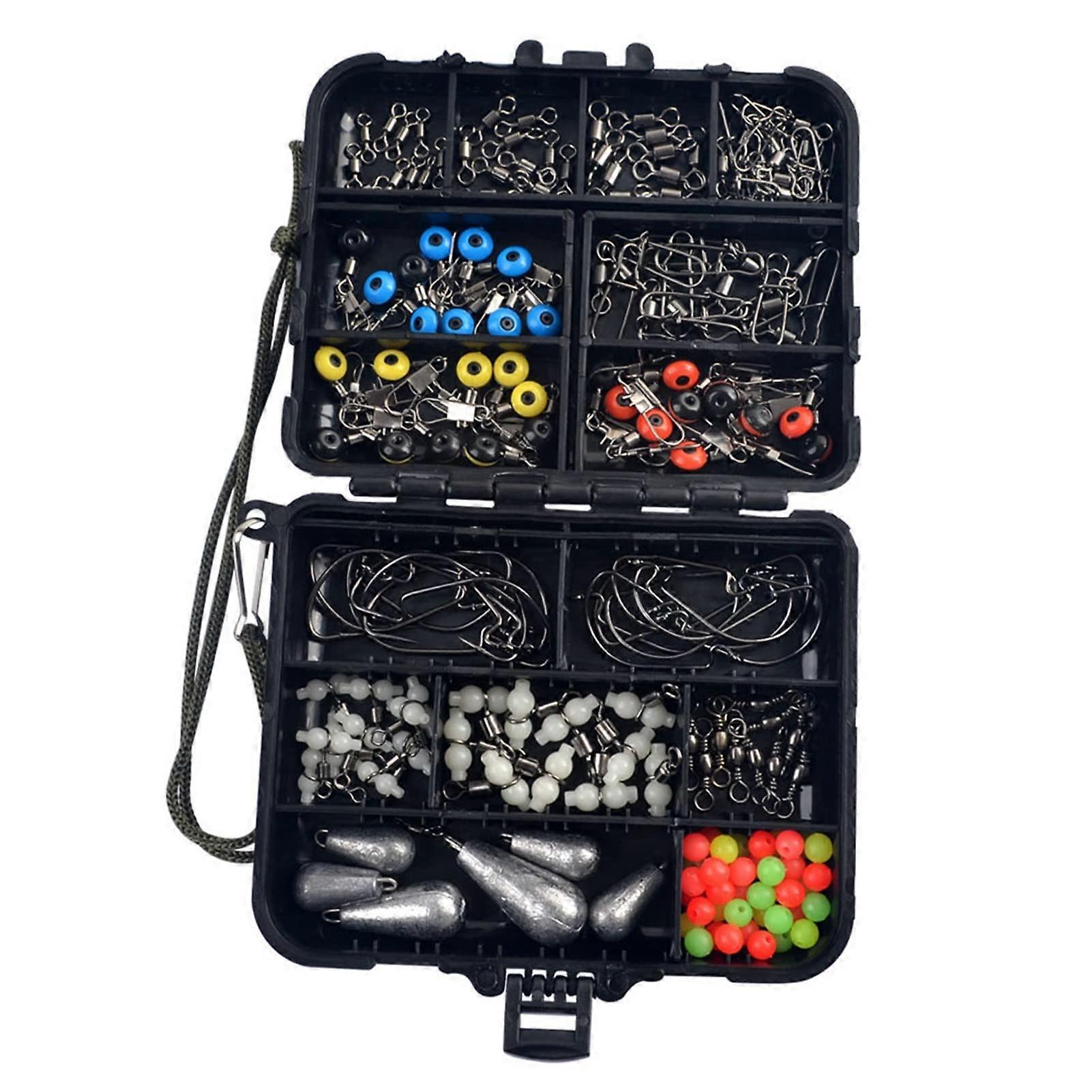 177 Piece Fishing Accessories Set Team Box, Fisheries Bead, Light Triple Doner