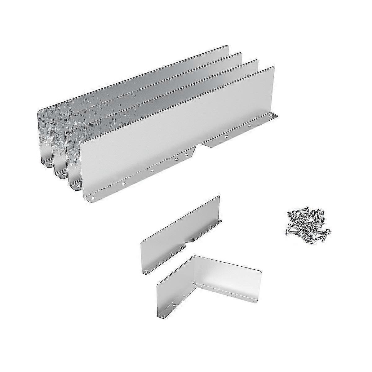Rain Gutter Valley Splash Guards - 6 Pcs, Diverter for Roof Rain
