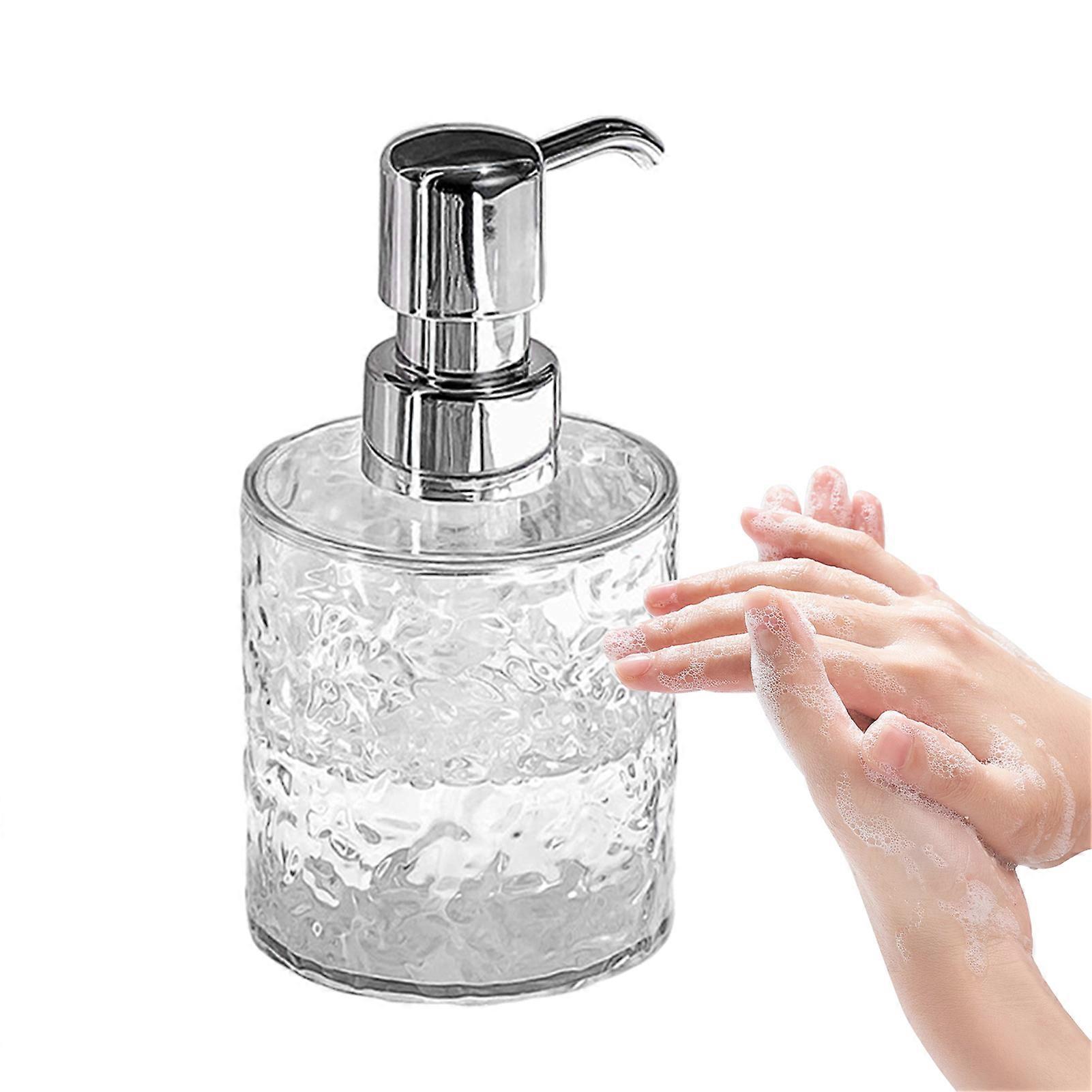 Refillable Bathroom Soap Dispenser Clear Shampoo Conditioner Lotion Container