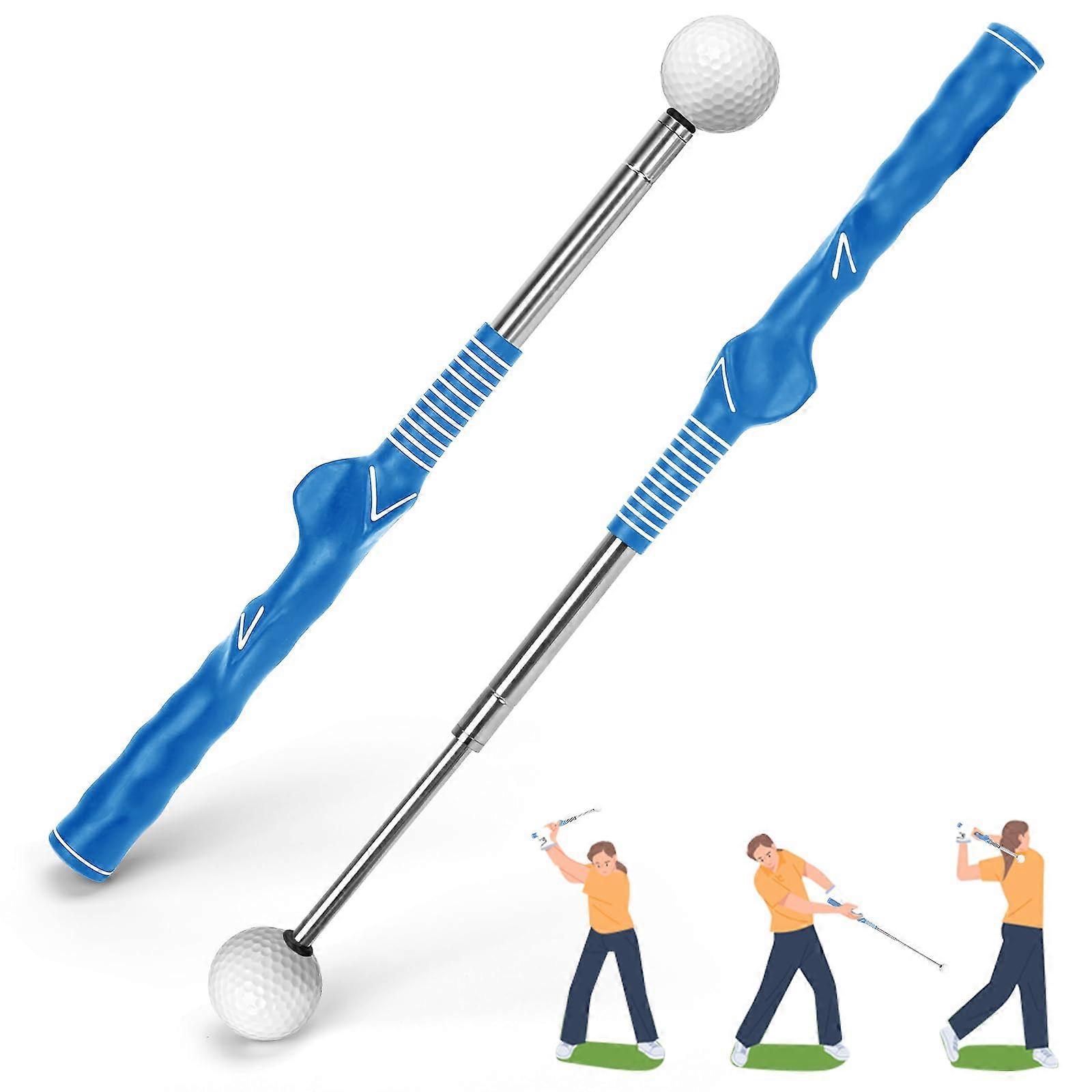 Retractable Golf Swing Training Aid - Indoor Golf Grip Trainer for Warm-up Practice, Adjustable Size, Durable Material