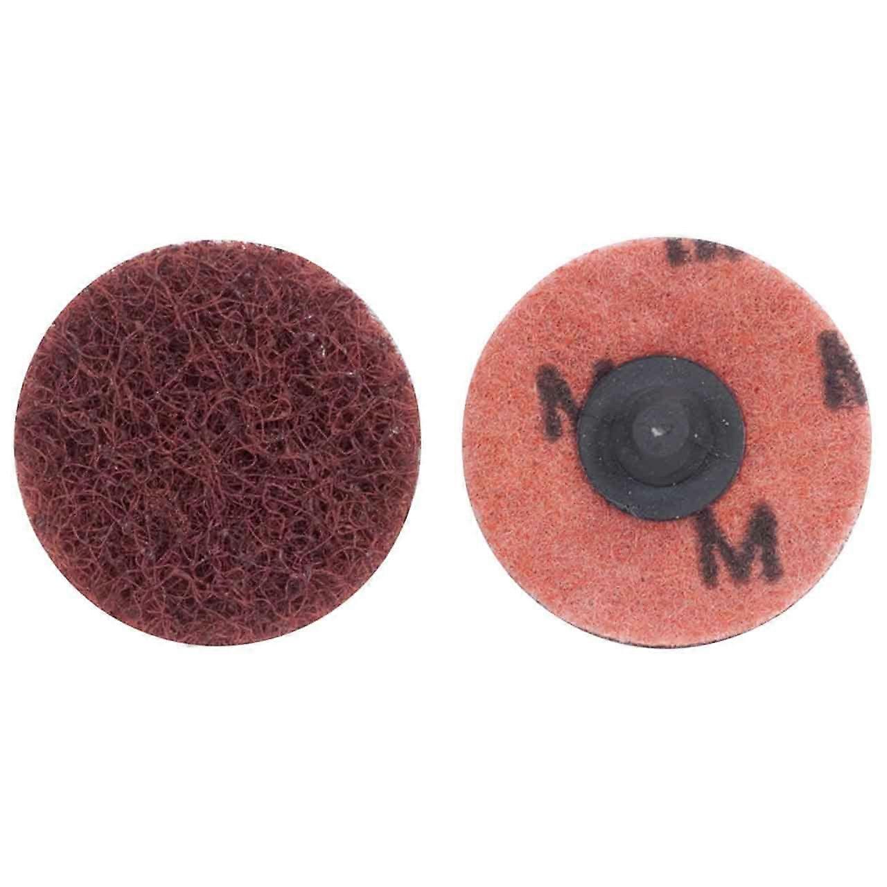 Norton 8834164064 2' High Strength AO TR (Type III) Non-Woven Quick-Change Buffing Discs, Medium, 50 Pack