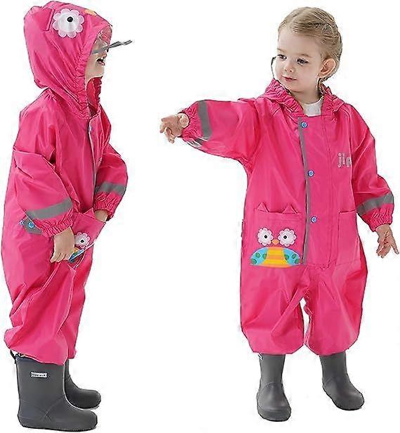 Enfants Imperméables À Capuche SRaincoats Costume De Pluie Poncho Veste Respirant Manches Longues Léger Respirant Vêtements pour Enfants Unisexe Filles Garçons 1 2 3 4