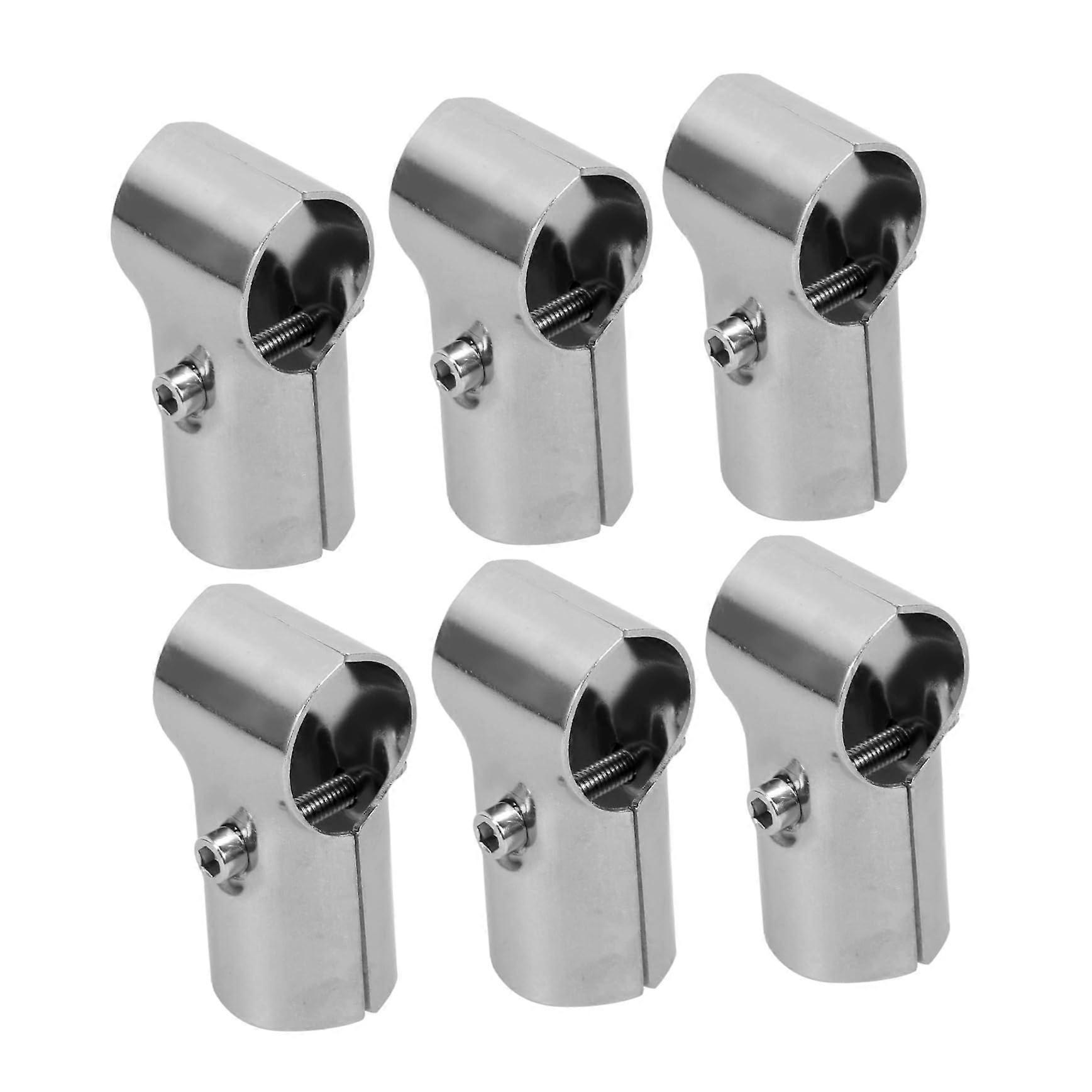 Pcs Stainless Steel Pipe Fittings End Rail Clamps Cross Pipe Parallel Clamp Connector for Outdoor and Indoor Projects