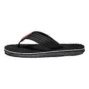 Fashion Men's Fabric Strap Flip-flops Non-slip Soft Sole Beach Slippers Casual Clip-toe Slippers