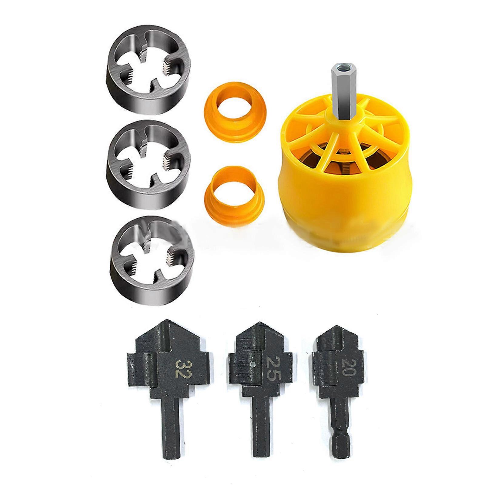 Portable Pipe Thread Maker Plumbing Repair Kit with Threading Die Suitable For Various Pipe Diameters Emergency Fixes