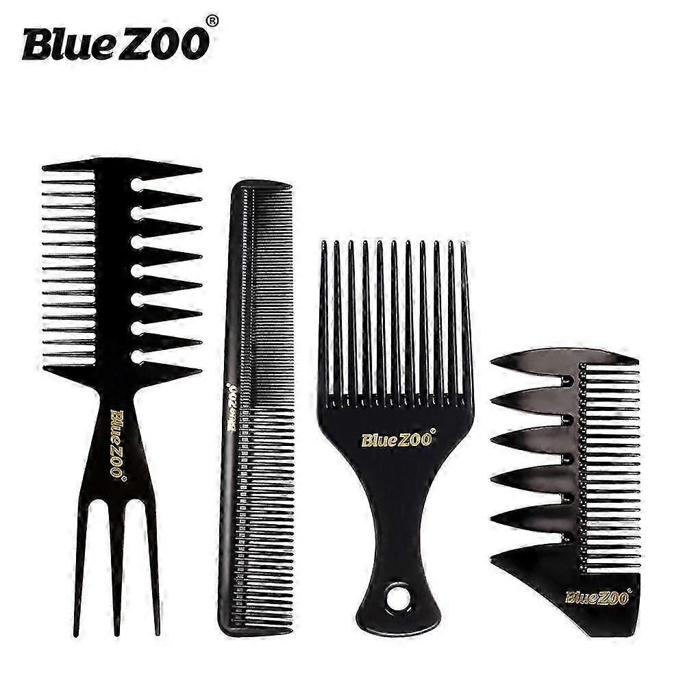 Men's Hair Styling Combs and Brush Set,Wide Tooth Texture Comb For Quiff, Roller Brush for Adding Volume,Undercut Styling Combs