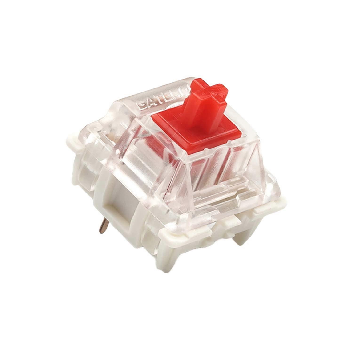KS-9 Key Switches for Mechanical Gaming Keyboards, Silent Red, Plate Mounted, 90 Pieces, Smooth Operation