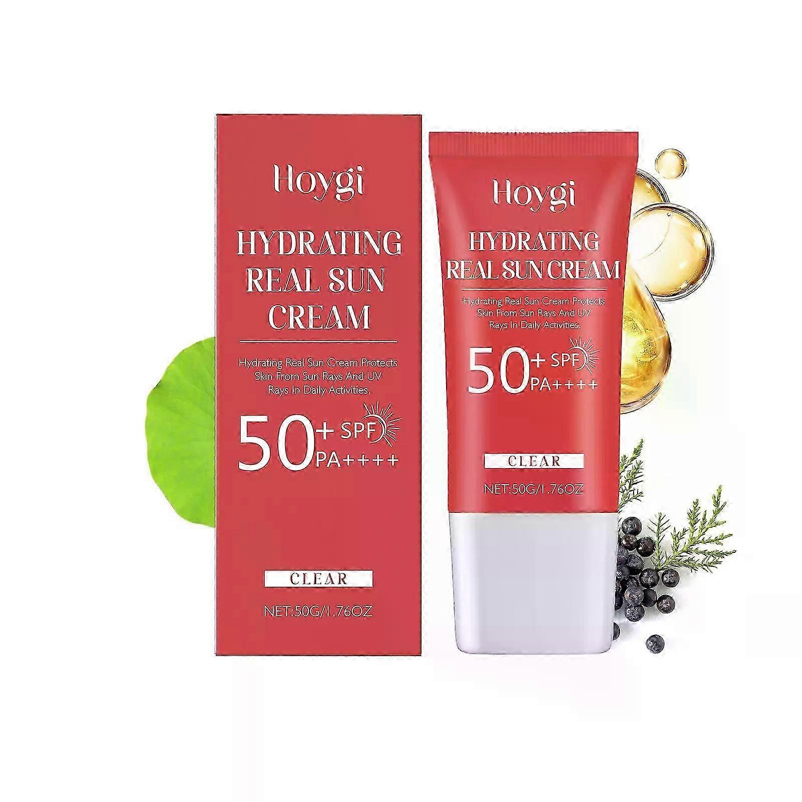 SPF 50+ PA++++ Hydrating Clear Sun Cream, 1.76 oz | Broad-Spectrum Protection | Non-Greasy & Lightweight Formula