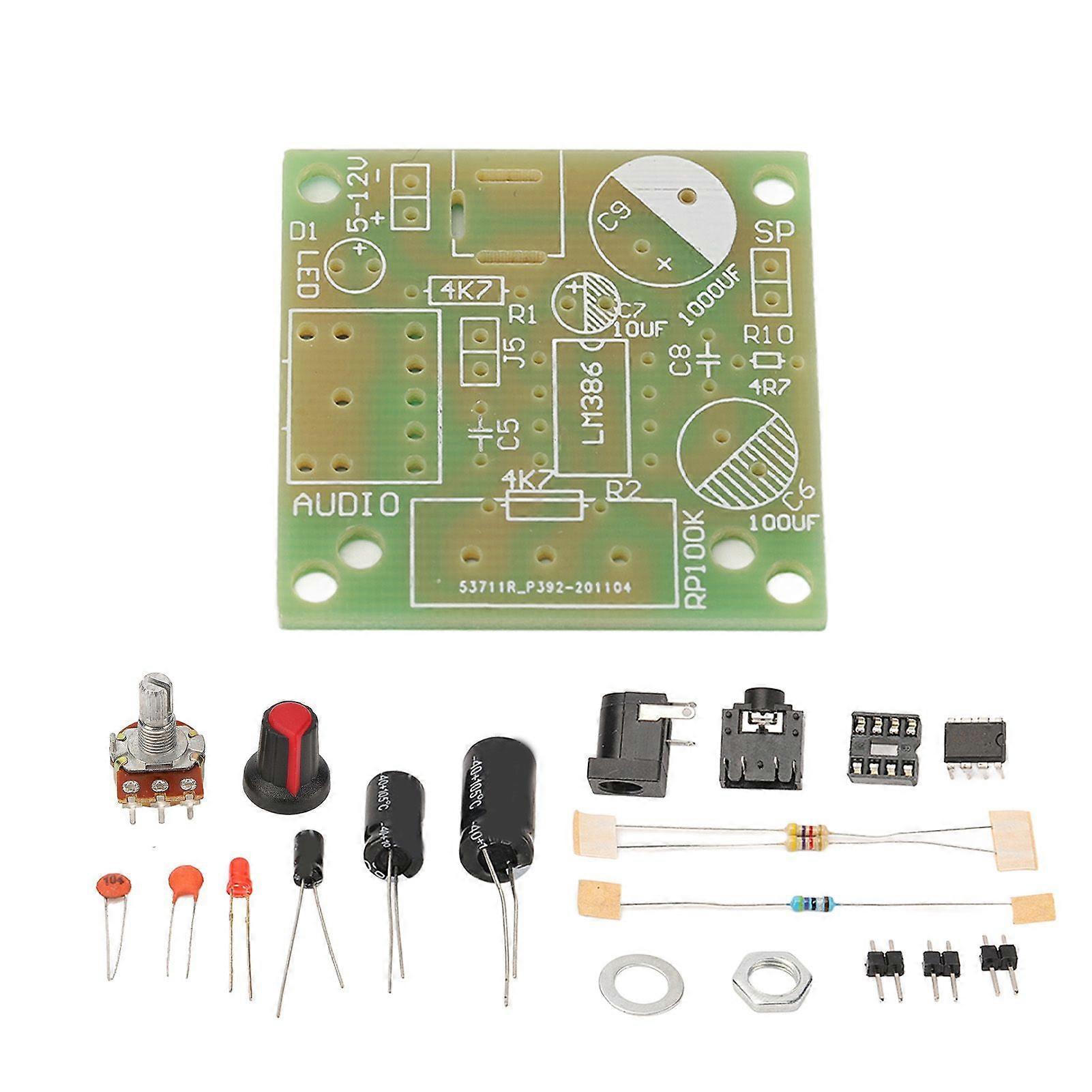 LM386 Audio Amplifier Kit Super Mini Smart Electronic DIY Module Board FR4A PCB 312V